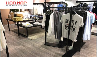 shop quan ao co nen lap san go