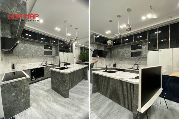 tủ bếp nhôm hợp kim