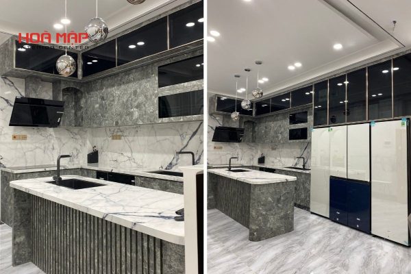 tủ bếp nhôm hợp kim